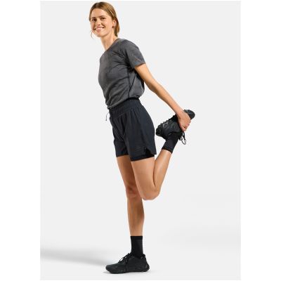 Odlo Damen-Shorts ZEROWEIGHT 3 INCH 2-in-1 Short schwarz