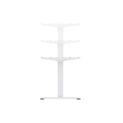 3. Equip 650814 Stehtischgestell, elektrisch betrieben, 2 Beine, weiß