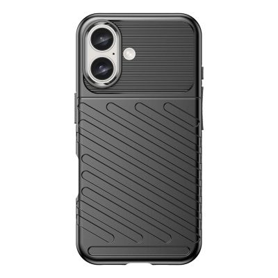 2. Thunder Case Silikonhülle für iPhone 16 – Schwarz