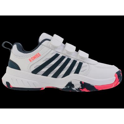 K-Swiss Sneakers COURTEXPRESS2STRAP WEISS/STARGAZER/NEON BLAZE-M (54495-129-M)