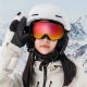 7. Qunature Black Kinder-Skibrille (Größe M/L) - Schwarz