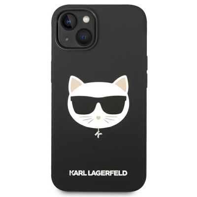 3. Karl Lagerfeld KLHMP14MSLCHBK iPhone 14 Plus 6.7" Hardcase schwarz / schwarzes Silikon Choupette Head Magsafe