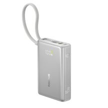 Baseus PicoGo 10000mAh 45W Powerbank mit Digitalanzeige und integriertem USB-C-Kabel – Titan