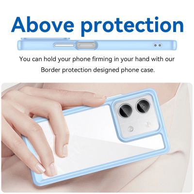 4. Outer Space Case mit Gelrahmen für Xiaomi Redmi Note 13 Pro – blau