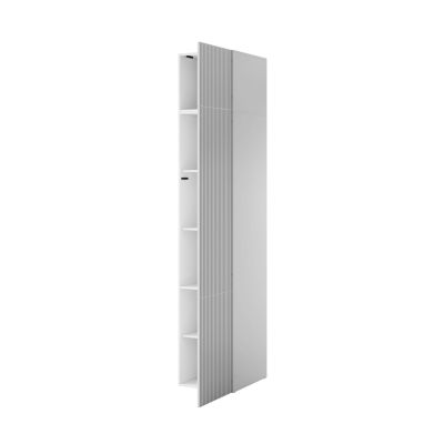 4. PAFOS 1D Kleiderschrank mit Aufsatz 45x55,5x45 weiß matt