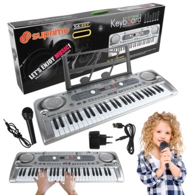 10. SUPRIMO 824 USB - Keyboard mit Mikrofon zum Erlernen des Spielens, entwickelt für Kinder