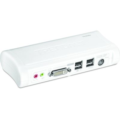 2. TRENDnet 2-Port-DVI/USB/Audio-KVM-Switch mit Kabeln