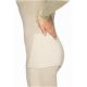 VIKING Novena Damen-Unterwäsche-Set aus Merinowolle, beige, XL