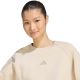 4. adidas Damen-Sweatshirt mit kleinem Logo, beige, KV9823