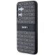 8. DKNY Leder-Monostreifen- und Metall-Logo-Hülle für Samsung Galaxy S24+ – Schwarz