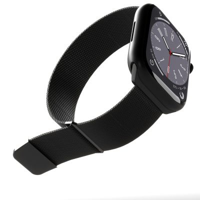 3. Puro Milanese Edelstahlarmband für Apple Watch 38 / 40 / 41 mm - Schwarz
