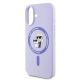 6. Karl Lagerfeld Silikon Karl&Choupette Heads Ring MagSafe Case für iPhone 16 Plus - Lila