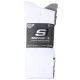 Skechers 3er-Pack Unisex-Sneaker aus weichem Kunststoff, Rundhalsausschnitt, S601102-107, Weiß, Größe 43-46