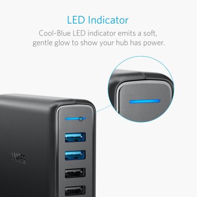 7. Anker PowerPort Speed 5 A2054L11 63W Quick Charge 3.0 USB-Ladegerät