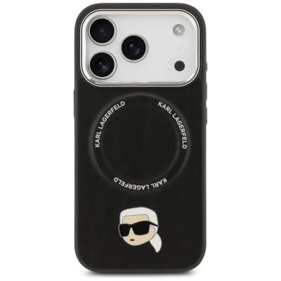 3. Karl Lagerfeld Karl Pin MagSafe Hülle für iPhone 17 Pro Max – Schwarz