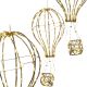 Dekorative Ballonfigur 80 LED 38 cm