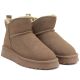 4. Damen-Lederstiefeletten mit beiger Plateau-Schneestiefelsohle Vinceza 97961