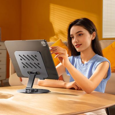 6. Wozinsky WRS-DSY84SS 360° drehbarer Tablet-Ständer aus Aluminium, Grau