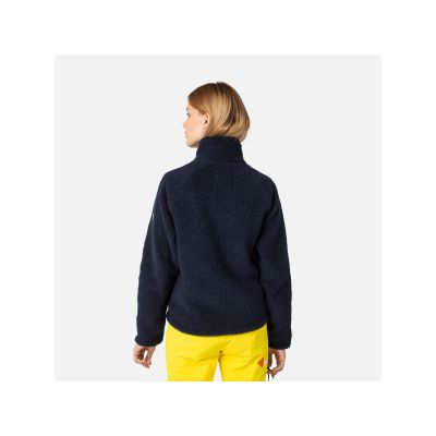 7. Rossignol W On Air Fleece Jkt Blaues Sweatshirt