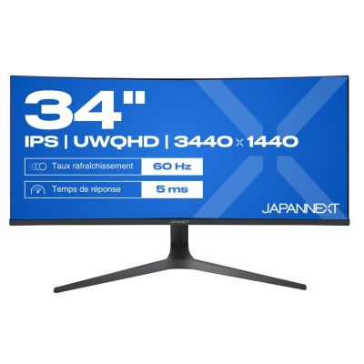 JAPANNEXT Curved Monitor 86,4 cm JN-IPS340UWQHD60C-C65W-HS-W
