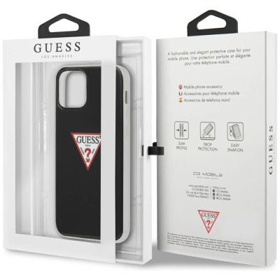 8. Guess GUHCP12MPCUCTLBK iPhone 12/12 Pro 6,1" schwarz/schwarze Hardcase Triangle Collection