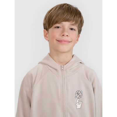 2. Jungen-Sweatshirt mit Reißverschluss und Kapuze 4F 4FJRSS25TSWSM2103-83S