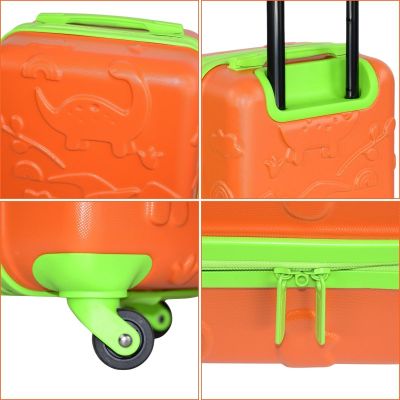 9. PROWORLD KINDER-REISEKOFFER 18 ZOLL - ORANGE (DINO)