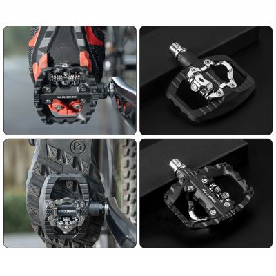 7. Rockbros PD303 Half-Lock Plattform-Fahrradpedale – Schwarz