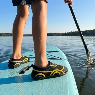 16. Junior-Wasserschuhe Schwarz/Gelb XQMAX Größe 31