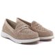 3. Sergo Leone MK098H Damen-Schuhe mit durchbrochenem Muster in Nude.