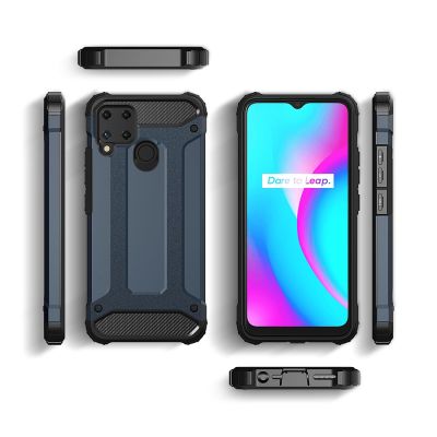 7. Hybrid Armor Hülle für Realme 10 5G / Realme 9i 5G gepanzerte Hybridhülle schwarz