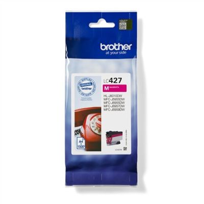 4. Brother LC-427M Tintenpatrone, 1 Stück, Original, Standardreichweite, Magenta