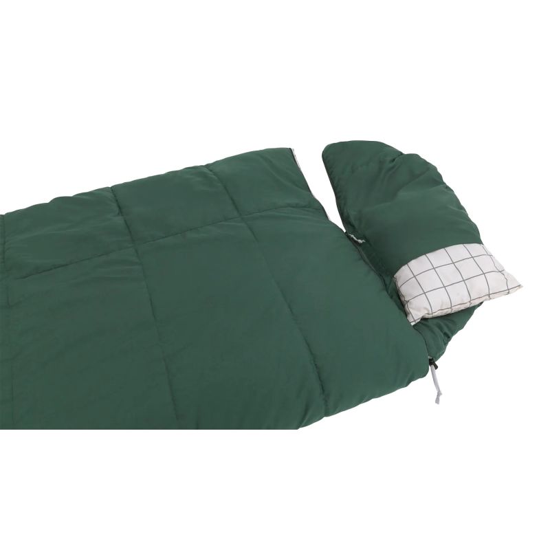 5. Outwell Camper Prime Synthetik-Schlafsack 200cm Grün (Reißverschluss: Links)