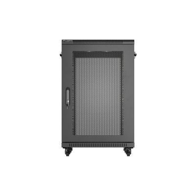 15. LANBERG Standschrank 18 HE 600 x 600 mm Schwarz