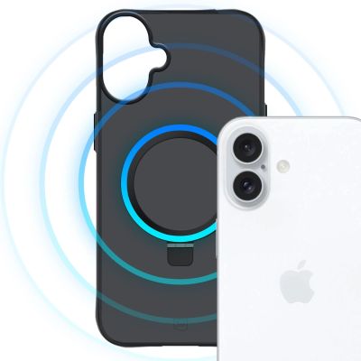 6. 3mk Smoke Case Mag&Stand für iPhone 17 - Schwarz