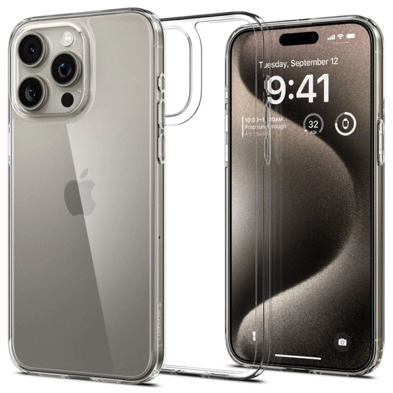 Spigen Airskin Hybrid-Hülle für iPhone 15 Pro Max – transparent