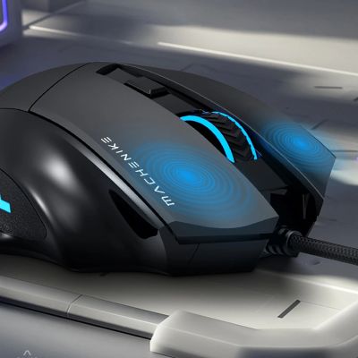 3. Machenike M3 Kabelgebundene Gaming-Maus - Schwarz
