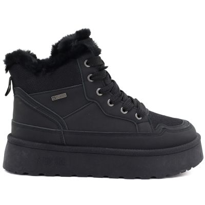 6. Schwarze Big Star Plateau-Schneestiefel für Damen UU274167