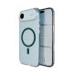 7. Puro Lite Mag TPU+PC Hülle kompatibel mit MagSafe für iPhone 17 Air - Transparent mit türkisfarbenem Ring