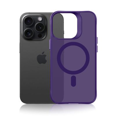 4. 3mk Smoke MagCase für iPhone 16 Pro – Lila