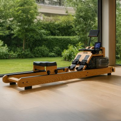 18. VIRTUFIT ELITE HOLZ-RUDERMASCHINE MIT WASSERDICHTIGKEIT - HOLZ/EICHE
