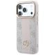 2. Guess 4G MagSafe-Hülle mit runden und klassischen Stripe-Logos für iPhone 17 Pro / 18 Pro – Pink