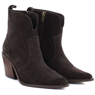 3. Damen-Cowboystiefel aus braunem Leder, Big Star TT274956