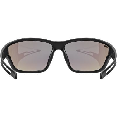 4. Uvex Sportstyle 806 Fahrradbrille – black matt/mirror green