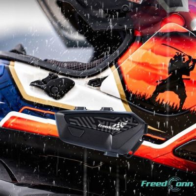 4. FreedConn F1 Plus V2 EU BT 5.4+EDR Motorrad-Intercom, Reichweite bis zu 500 m, spricht Polnisch