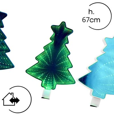 3. Dekorative Gartenlampen, Wegeleuchten, 3-teilig, Weihnachtsbaumspiegel