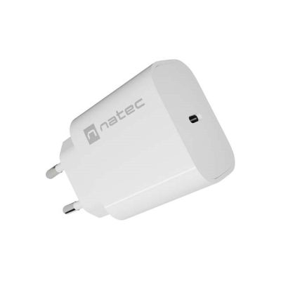 3. NATEC RIBERA 1x USB-C 20W Wandladegerät Weiß