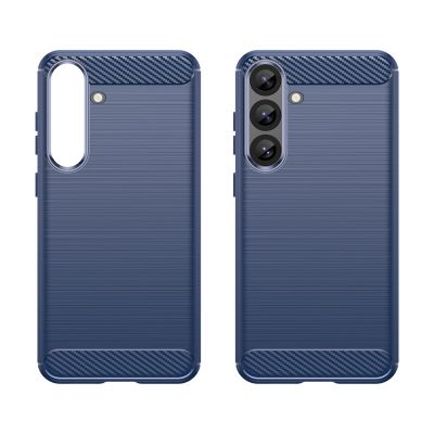 3. Carbon Case Silikonhülle für Samsung Galaxy S25+ - blau
