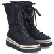 4. Wasserfeste Damen-Schneestiefel mit dicker Sohle, schwarz, Rieker Y6380-00