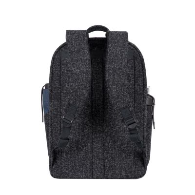 19. RIVACASE Anvik 15,6"-Laptop-Rucksack, 15 l, schwarz, aus wasserdichtem Material, Fächer für ein 10,5"-Tablet, Smartphone, Dokumente, Zubehör, Trinkflasche